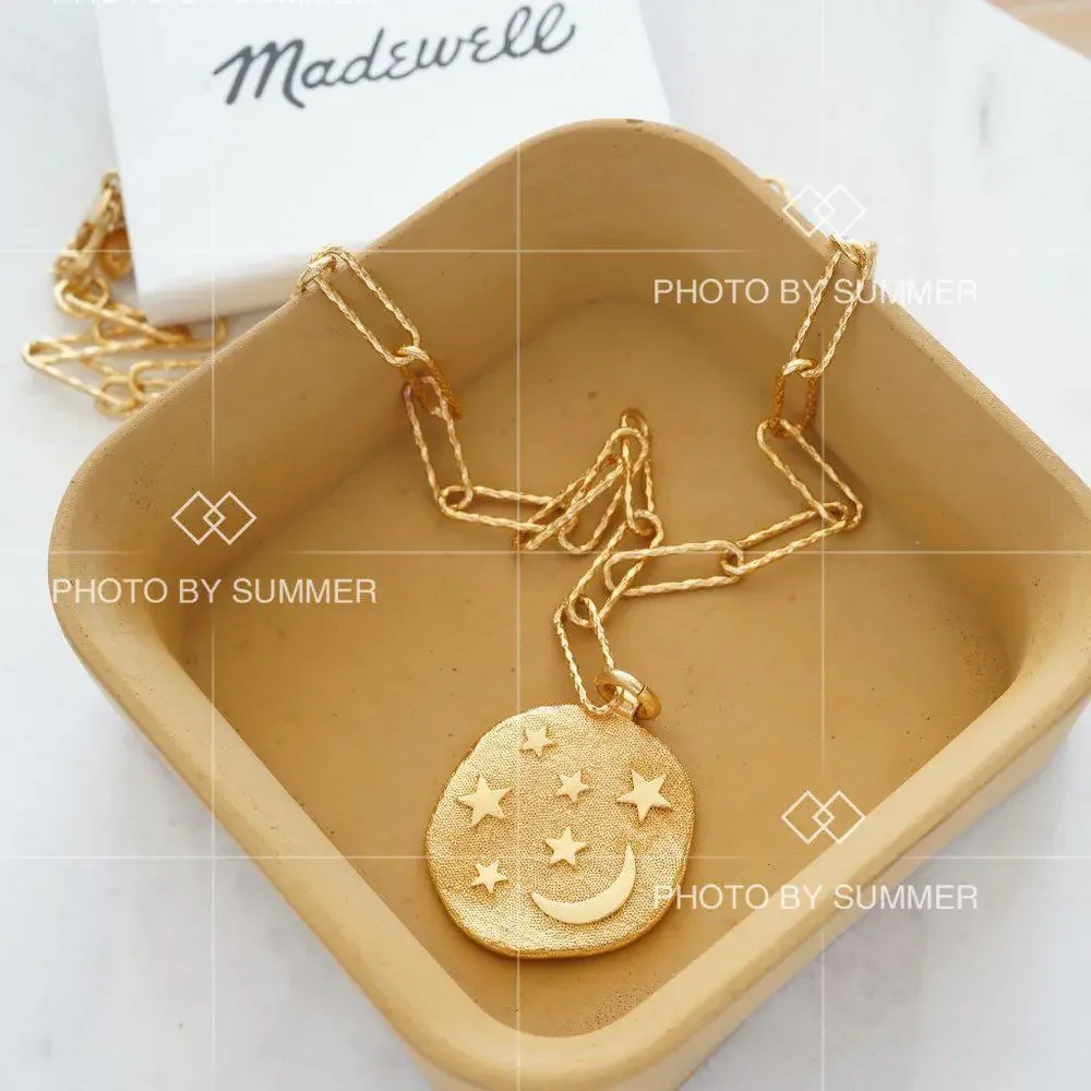 Madewell Shimmer Disc Pendant Necklace - Picture 9 of 9